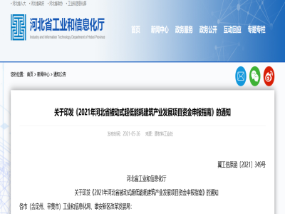 河北│裝配式結構部件可申報2021年河北省被動式超低能耗建筑產(chǎn)業(yè)發(fā)展項目資金支持